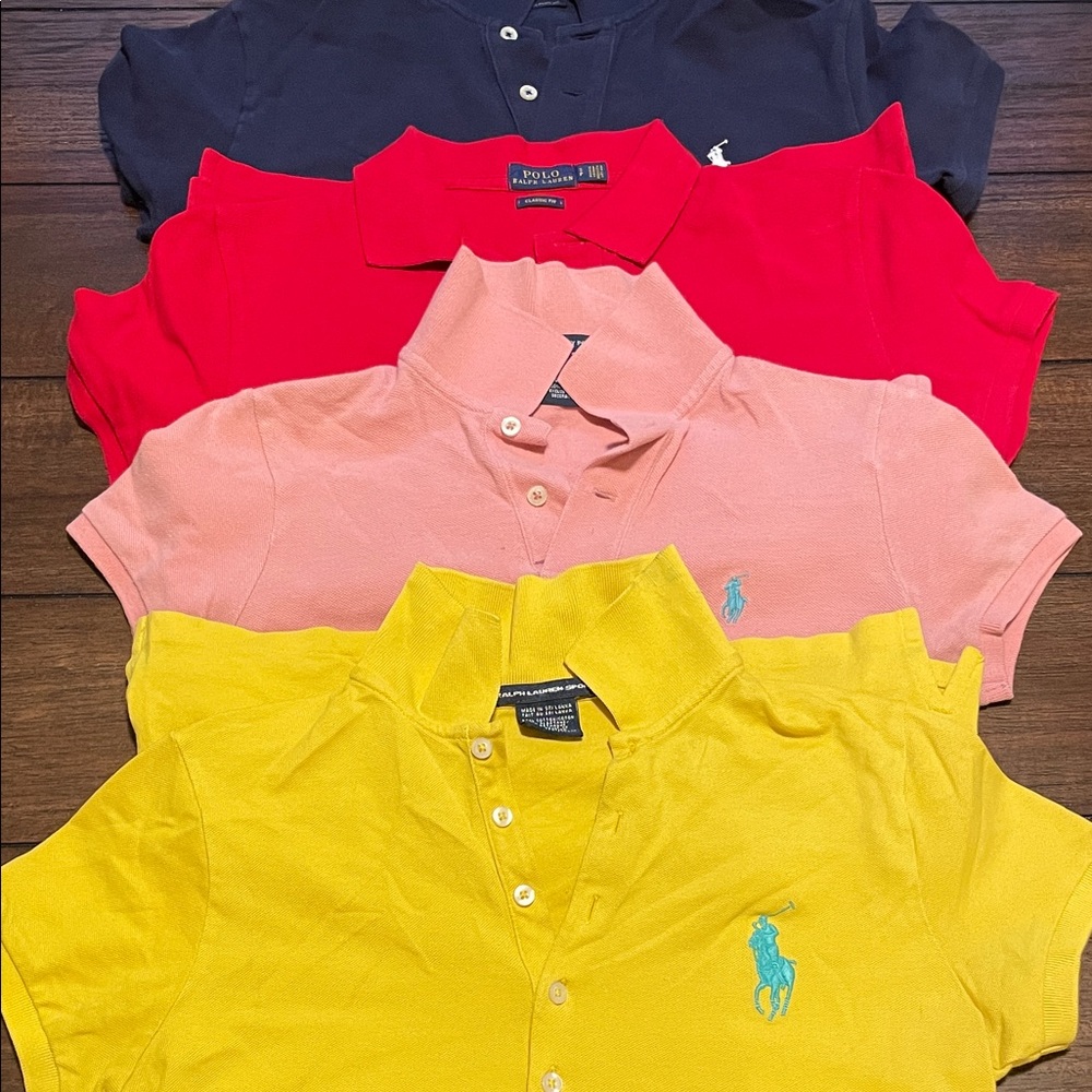 Ralph Lauren Polo Shirt Set - Navy, Red, Pink, Yellow